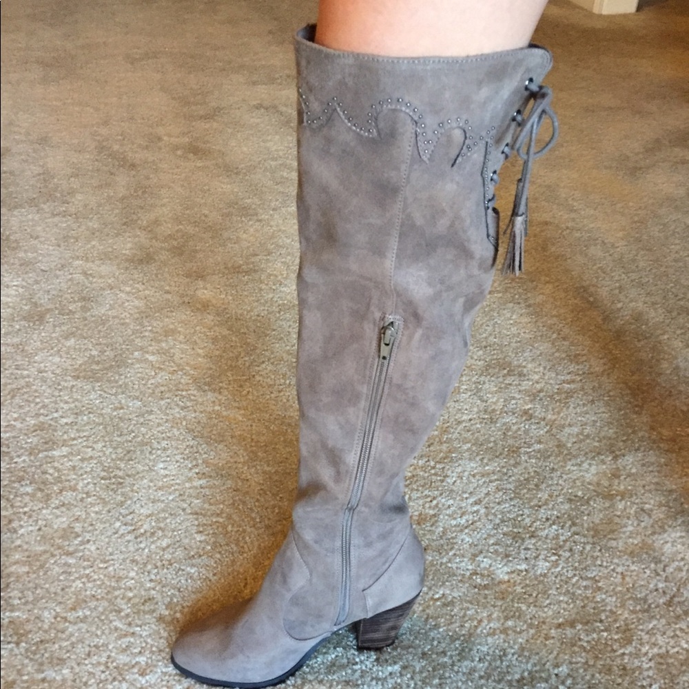 Above the knee boots with heel!